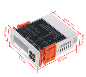 Controlador de temperatura del termostato del refrigerador de + 12V, temporizador de descongelación automático de refrigeración, sonda única inteligente - Product Image 3