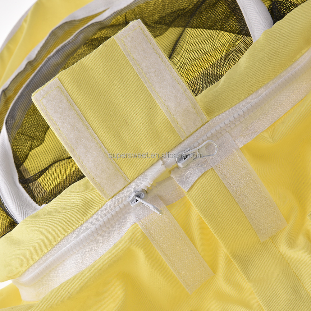 Apiculture Vented Beekeeping Clothing Suits ventilated Cotton Child Size Bee Suit Kids with Round Veil