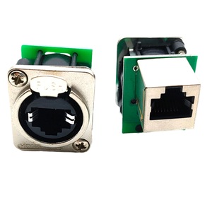 Type D Data Network Panel Adapter Multimedia Engineering Network Socket Black Plastic <strong>RJ45</strong> Adapter - Product Image 1