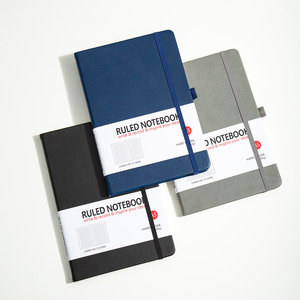 Wholesale Custom Logo A5 <strong>Notebook</strong> <strong>Elastic</strong> Strap Pen Holder Pu <strong>Notebook</strong> <strong>Printed</strong> Logo Diary Notepad Note Book PU Leather <strong>Notebook</strong> - Product Image 2