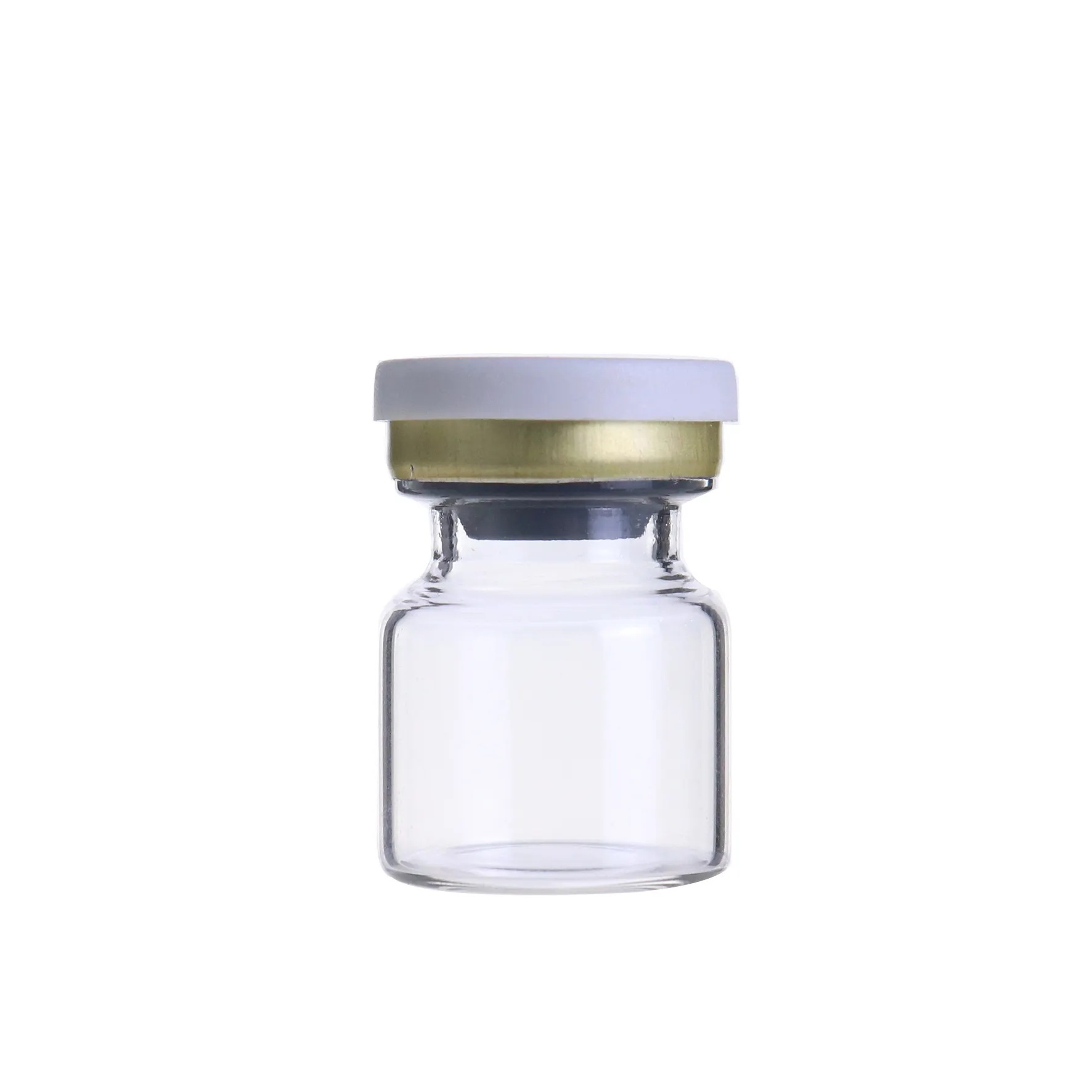 Düşük MOQ Amber temizle ilaç eczacı cam şişe enjeksiyon 2ml 3 ml homeopatik şişe şişe kapağı ile