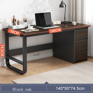 <strong>Simple</strong> Modern <strong>Desk</strong> Home Student Bedroom Writing <strong>Desk</strong> Office Employee Single <strong>Computer</strong> <strong>Desk</strong> with Storage Drawer - Product Image 4