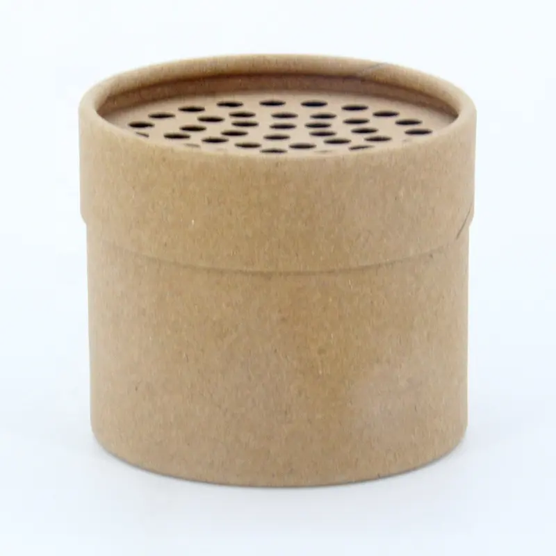 kundenspezifischer druck körperpulver-puffbehälter papierrohr-verpackung mit rüttlerdeckel