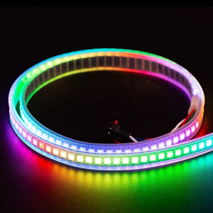 12 В WS2815 адресуемые RGB пиксельные светодиодные полосы света 4 контакта индивидуально RGBIC программируемый DMX SMD Smart 5050 пикселей RGB светодиодные полосы - Product Image 2