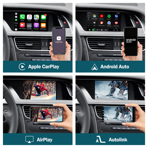ロードトップカープレイデコーダーボックスワイヤレスAndroid自動AppleCarPlayマルチメディアインターフェイスデコーダーforAudi A4 A5 A6 A7 Q5 Q7