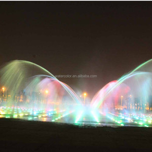 Nhà cung cấp Trung Quốc ngoài trời âm nhạc khô & sàn đài phun nước nhảy múa mini với đầy màu sắc RGB & DMX đèn - Product Image 5