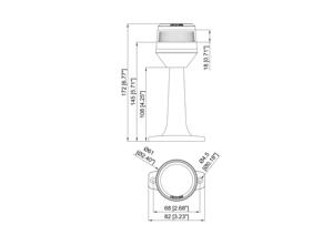 ไฟนำทาง LED รอบด้าน360องศา6.5 "ไฟนำทางทางทะเลแบบขั้วคงที่มีการรับรอง CE/ROHS/การเข้าถึง - Product Image 4