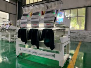 New Model Computerized Flat Automatic Embroidery Sewing <strong>Machine</strong> 15 Needles 3 Heads Cap Mahine Industrial Embroidery <strong>Machine</strong> - Product Image 2