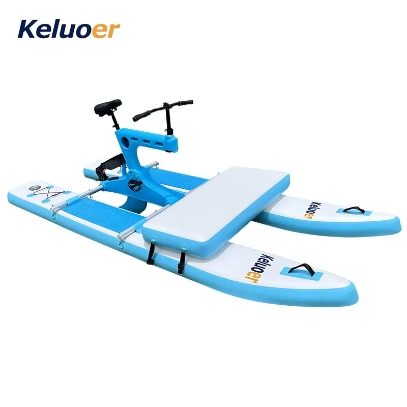 Bicicleta de agua Kayak inflable de un solo pedal Fácil de llevar Barco de pedal de agua