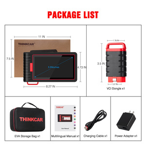 免费送货Thinkcar Thinkscan Max OBD2扫描仪专业全系统OBD 2诊断扫描仪汽车自动扫描仪ECU编码