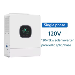 米国スプリットフェーズ48v5000ワット22APV入力5kvaハイブリッドパラレルMAX6ユニット高周波110v120v5kwsrne太陽光発電インバーター - Product Image 1