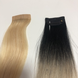 定制支持613金发彩色夹子接发100% 人类女性头发 - Product Image 2