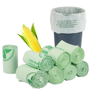 Çöp torbaları 35 litre biyodragadable <span class=keywords><strong>bin</strong></span> gömlekleri compostable çöp torbası