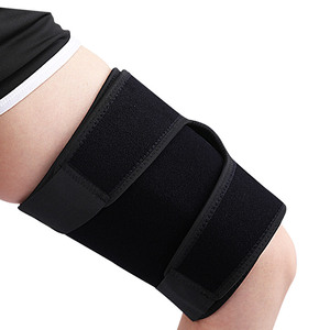 Manga de compresión de pierna superior ajustable para cuádruple y soporte de isquiotibiales Envoltura de compresión de neopreno Manga de soporte de muslo - Product Image 2