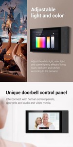 Glomarket Tuya 7 inç çok fonksiyonlu akıllı merkezi kontrol müzik sahne dokunmatik ekran akıllı ev kontrol paneli Zigbee Hub ağ geçidi - Product Image 4