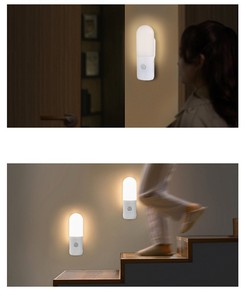 Luz de parede LED com <span class=keywords><strong>sensor</strong></span> de movimento inteligente automático, luz noturna com <span class=keywords><strong>sensor</strong></span> humano, interruptor USB magnético para gabinete