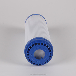 O fluxo alto 10 "do filtro do sedimento do filtro de água plissou o cartucho filtrante plissado do mícron para o sistema do <span class=keywords><strong>RO</strong></span>