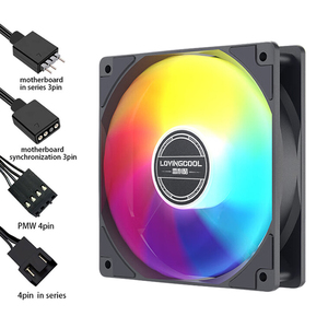 Cheap Fixed Color case Fan rainbow Colorful <strong>Build</strong> the <strong>Computer</strong> 4pcs 5pcs 6pcs Fan Kit White Box Packing <strong>Customized</strong> Package - Product Image 1