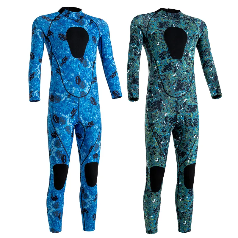 Yakeda 3mm traje de buceo hombres manga larga mantener caliente triatlón neopreno traje de neopreno natación Surf pesca submarina traje de buceo