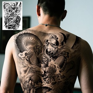 Новая Водонепроницаемая Полуперманентная наклейка для татуировок с Полной Спиной Нетоксичная травяная соковая бумага для нанесения на тело - Product Image 4