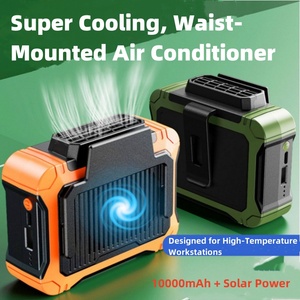 Taşınabilir güneş Mini Fan-açık işçiler ve ev kullanımı için büyük rüzgar enerjisi - Product Image 6