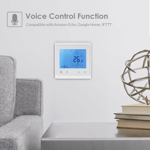 Termostato de calefacción de suelo eléctrico programable de 16A, controlador de temperatura, pantalla táctil LCD con retroiluminación, función de Control de voz - Product Image 2