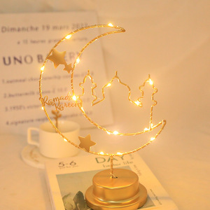 The new <strong>LED</strong> ironwork moon lamp is a Middle Eastern-style home decoration item with <strong>star</strong> and moon-shaped decorative night light - Product Image 3