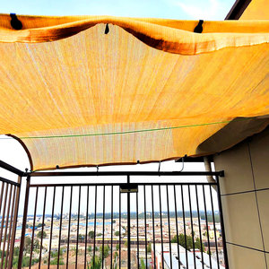 Orange Sonnenschutz netz, verschlüsse ltes und verdicktes Sonnenschutz netz, verwendet für Balkone, Innenhöfe, Parkplätze und Sonnenschutz netze