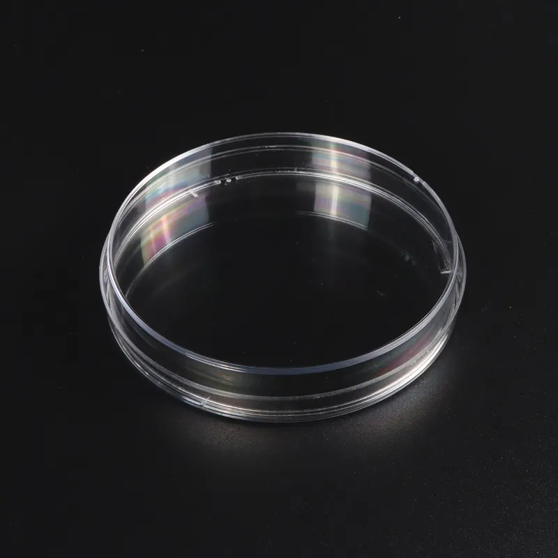 Placa de Petri de plástico desechable de diferentes tamaños de laboratorio para cultivo de bacterias