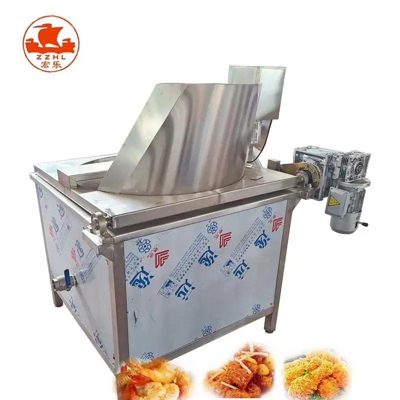Macchina industriale automatica completa della friggitrice del lotto delle patatine fritte degli spuntini della macchina della friggitrice del pollo delle patatine fritte
