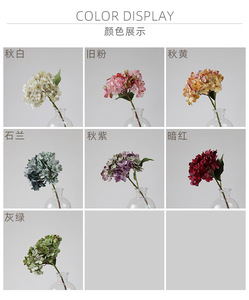 B0071 Hoa Cẩm Tú Cầu Mini Màu Mùa Thu Hoa Cẩm Tú Cầu Nhân Tạo Hoa Trang Trí Tường Đám Cưới Hoa Cẩm Tú Cầu Nhân Tạo Với Số Lượng Lớn - Product Image 6