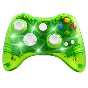 Kristal renk ile LED ışık kablosuz denetleyicisi için 360 uyumlu Win 7/8 Win 10 PC oyun için Xbox360 denetleyici - Product Image 1
