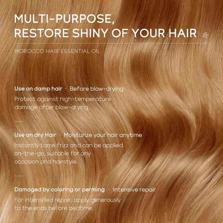 Minyak Pelembab perbaikan rambut alami, minyak esensial kapsul Vitamin rambut untuk rambut rusak kering