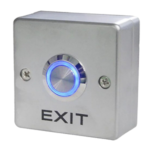 Pulsante Push to Exit in lega di zinco resistente con indicatore a LED IP65 per sistemi di sicurezza per porte commerciali - Product Image 2