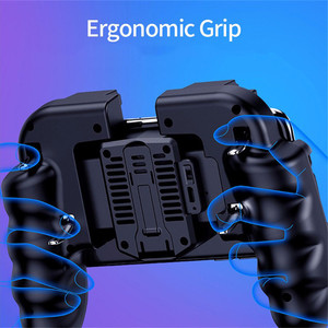 Cooler Fan Game Joystick Game <strong>Controller</strong> with 4 Triggers for Mobile Smart Phone Games Pubg Call Duty Triggers