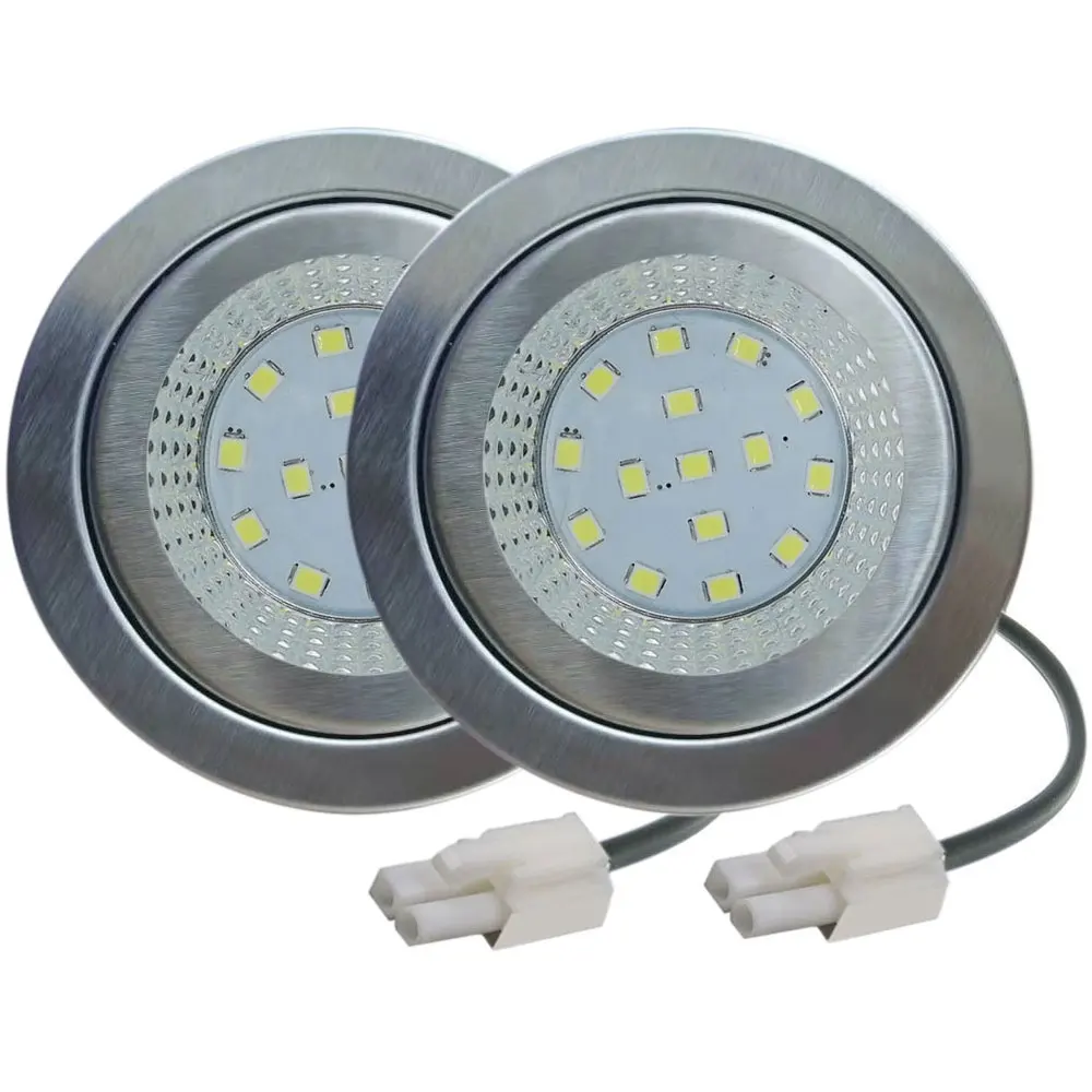 Appareil de cuisine lumière LED 1.5W 12V DC 68mm hotte hotte ampoule cuisinière hotte lumière fumée ventilateur lumière sous armoire LED