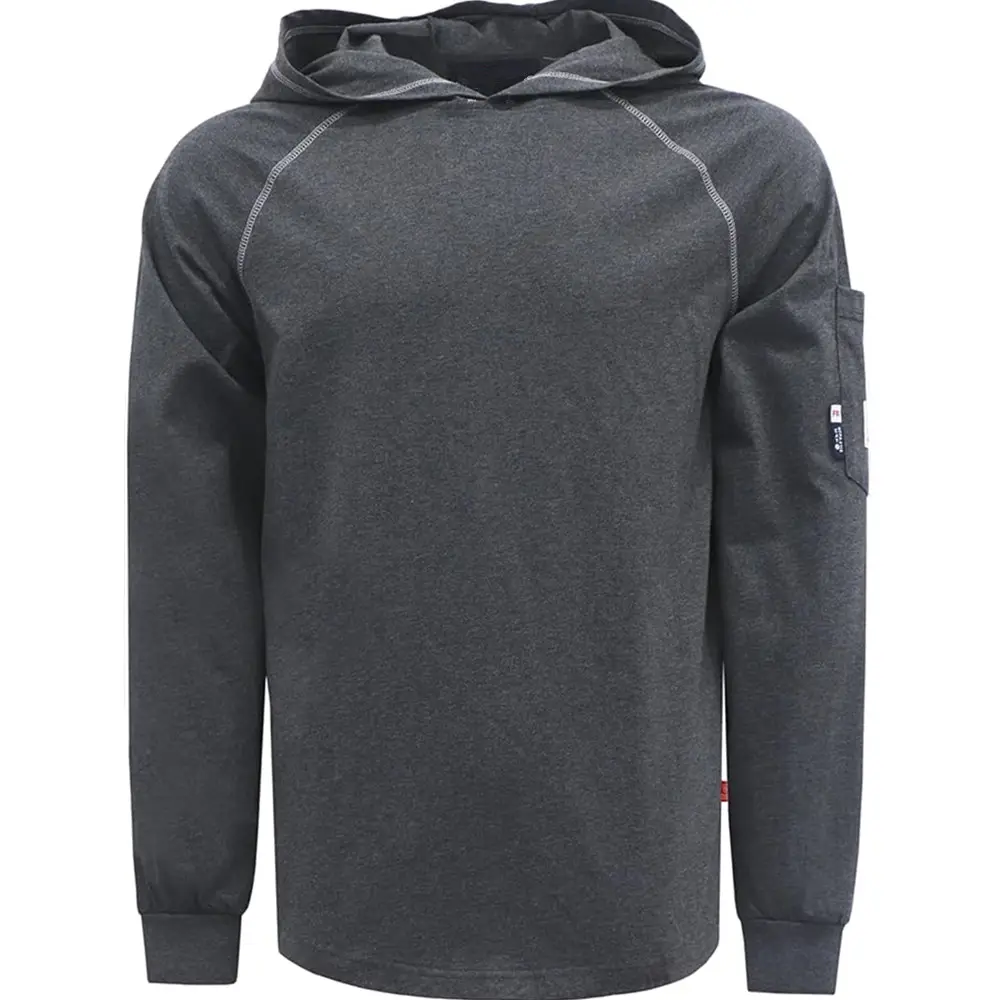 FR Hoodies ngọn lửa kháng trùm đầu Áo Sơ Mi Hàn Áo sơ mi an toàn công nghiệp quần áo 6oz cat2 chống cháy Áo