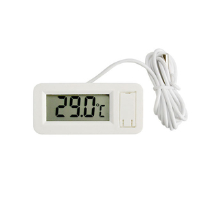 Medidor de panel de visualización de temperatura integrado Termómetro electrónico digital con sonda Batería frontal... - Product Image 1