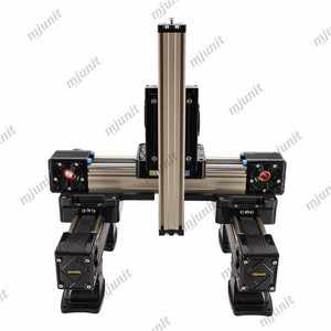 Mjunit XYZ 3 achse linear modul synchron gürtel rutsche präzision linear guide gantry bau linear nicht-standard - Product Image 2