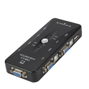 VGA <strong>KVM</strong> <strong>Switch</strong> <strong>4</strong>-port manual converter <strong>4</strong> in <strong>1</strong> out 2 in <strong>1</strong> out 2-port computer USB multiport switcher