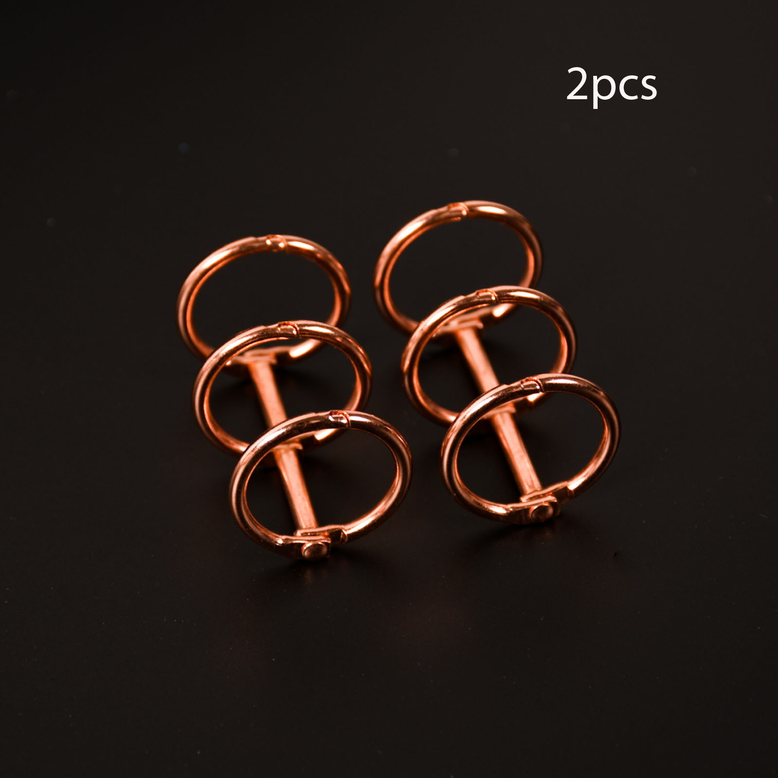 Boucle en or rose / Diamètre intérieur de 20 mm (2 pièces)