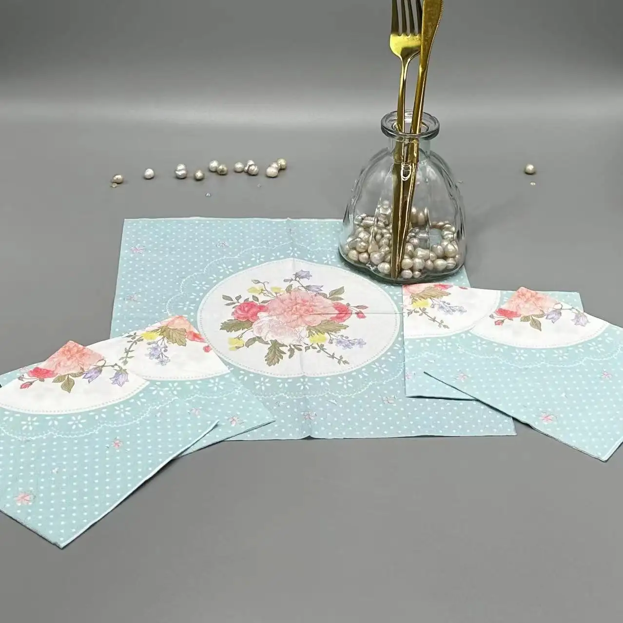 High quality printed napkins paper napkins manufacturers support customization