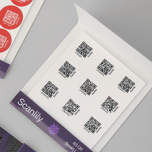 QR <strong>Label</strong> Sticker <strong>Custom</strong> Waterproof QR Code Barcode <strong>Label</strong> Sticker Sheet Sticker for Goods
