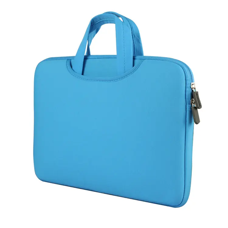 Vente en gros bon marché personnalisé13 pouces 14 pouces 15 pouces sac coloré en nylon néoprène pour ordinateur portable avec fermeture éclair sac pour ordinateur portable