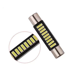 EURS 31MM araba LED okuma ışığı B6 29MM 4014 9SMD düz kafa çift İpucu Festoon lambaları araba çatı ve kapı ampul tipi