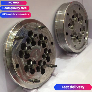 Factory Custom H13 Steel Multi-void <strong>Solid</strong> Hollow Extruded <strong>Mould</strong> Bolster matrix Aluminum Extrusion Die - Product Image 4