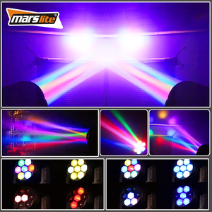 Marslite 7 * 60w防水IP67ビッグビーアイムービングヘッドライトステージライトRgbwウォッシュズームLedムービングヘッドDjライト - Product Image 5