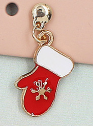 ถุงมือคริสต์มาสสีแดง