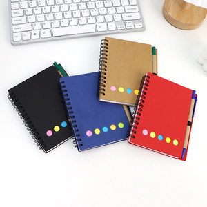 Bloc de notas Kraft con logotipo personalizado con bolígrafo Memo Notas adhesivas Cuaderno de papel Kraft ecológico Mini Bloc de notas pequeño Cuaderno de impresión personalizado con bolígrafo - Product Image 6