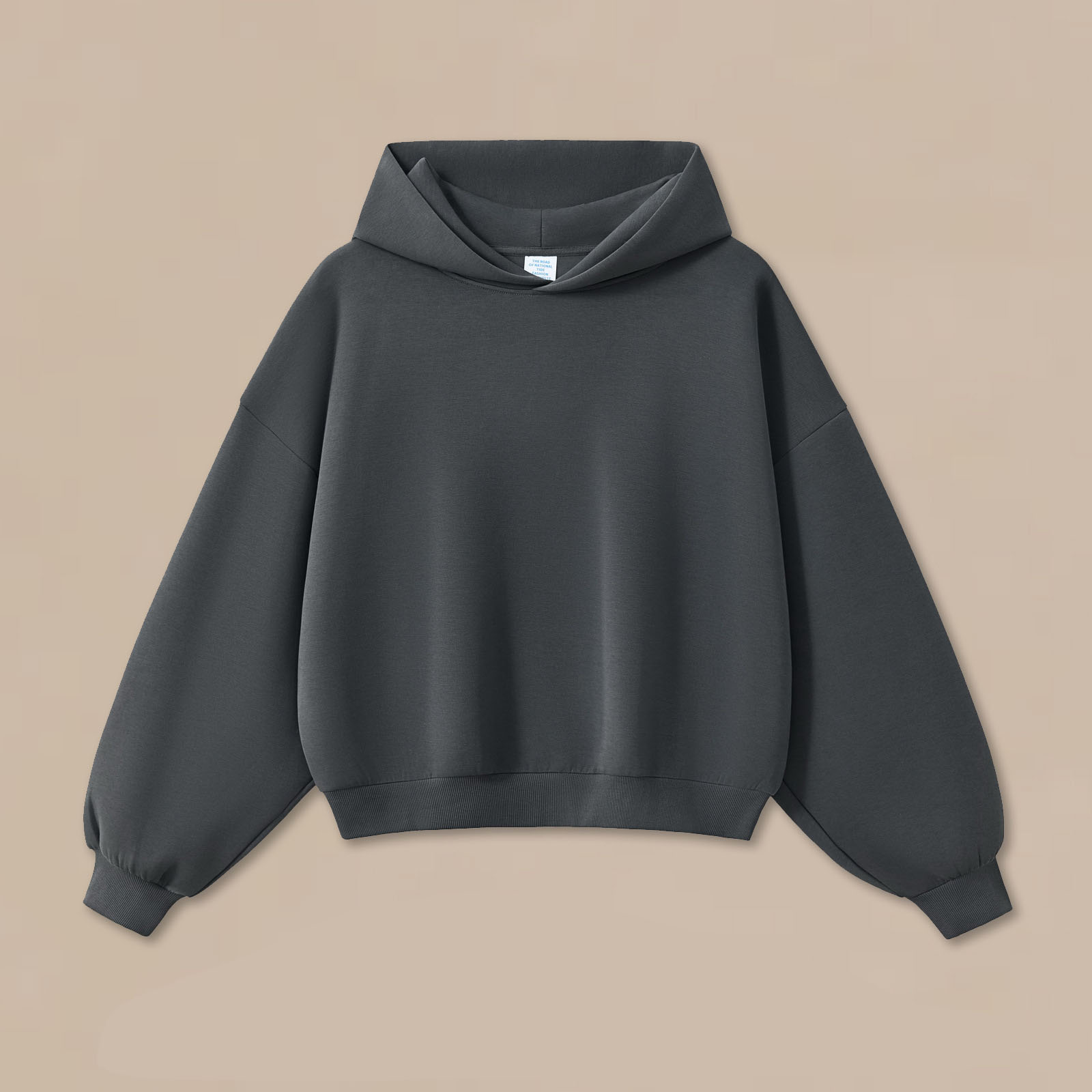 Sweat à capuche gris foncé